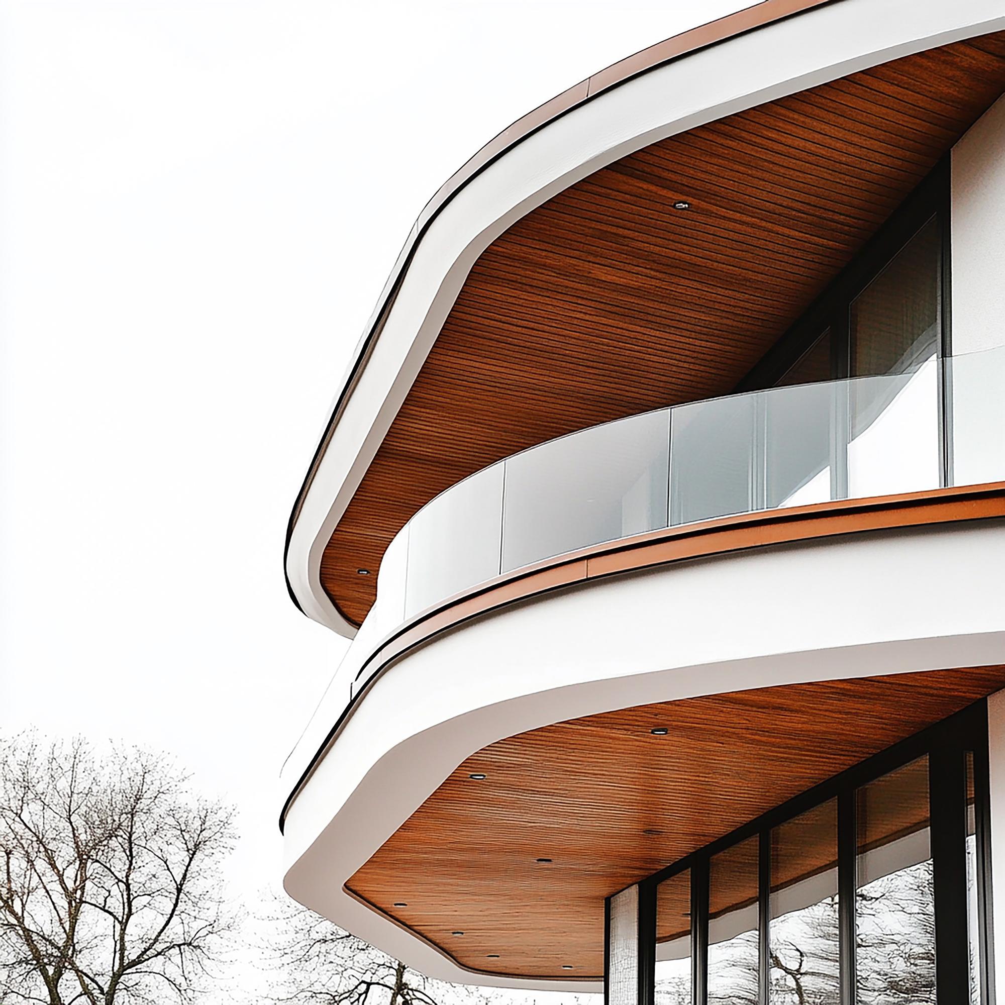 Exterior vila premium cu detalii arhitecturale
